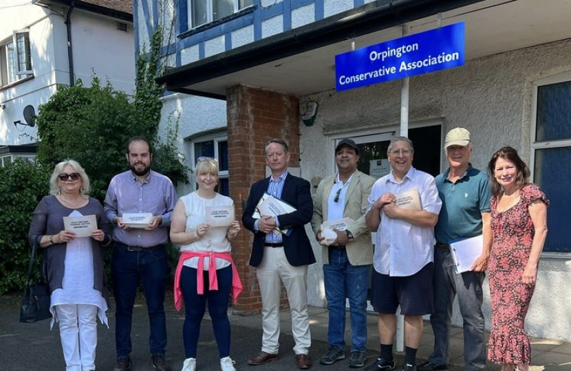 Our MP Gareth Bacon and team of canvassers